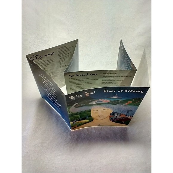 Billy Joel River Of Dreams CD 1993 Sony Columbia Lyric Sheet - Picture 4 of 8